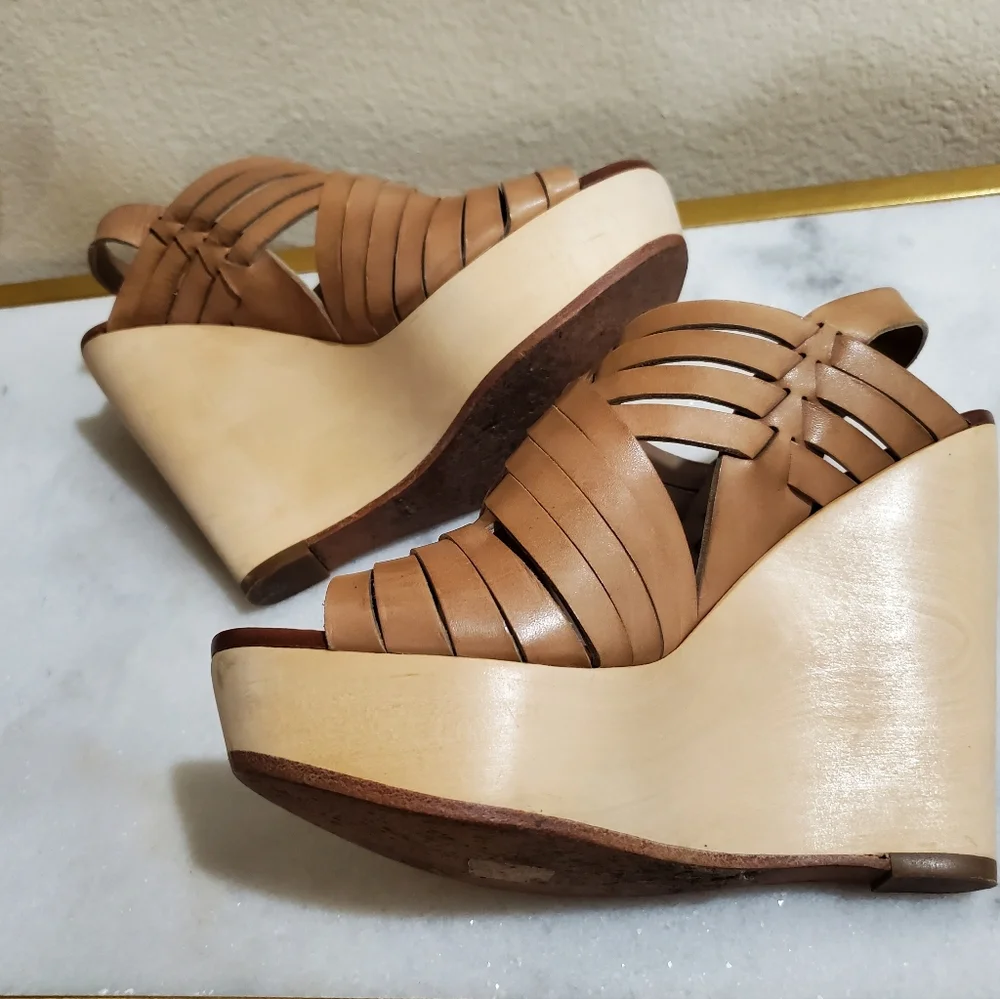 ASH Oman Leather Wood Platforms